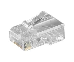 goobay Goobay Connecteur RJ45 pour câble plat, 8 pôles 50252 Quantité:10