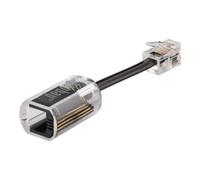 Goobay Démêleur de câble 58856 - RJ10 mâle/femelle 4P4C - Noir/Transparent 0,03 m