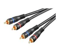GOOBAY - Goobay ICOC 2RCA-2RCA AUDIO MM-015 CABLE M / M HAUTE QUALITÉ 1,5 Mt