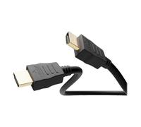 goobay - High speed - câble HDMI avec Ethernet - HDMI mâle pour HDMI mâle - 1 m - noir - rond, support 8K