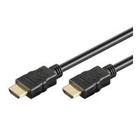 Goobay Câble HDMI 61159 Fiche mâle HDMI-A–HDMI-A 2 m 4K UHD doré noir eARC