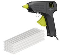 goobay Hot Glue Gun 40W incl. 20 bâtons de colle-pour bâtons de 11mm, câble de 1m, temps de chauffe rapide 2-3 min, réparations ou bricolage, polyvalent pour la céramique, le bois, le métal, le cuir