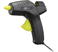 goobay Hot Glue Gun 80W avec 2 bâtons de colle - pour bâtons de 11 mm, câble de 1 m, temps de chauffe rapide 2-3 min, réparations ou bricolage, polyvalent pour la céramique, le bois, le métal, le cuir