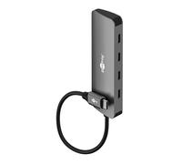 goobay Hub USB-C 4 Puertos Slim - 4X C (USB 3.2), SuperSpeed 10Gbit/s, carcasse en Aluminium, Compatible avec MacBook, iPhone, Android, SSD, Windows/macOS/Linux, 76565
