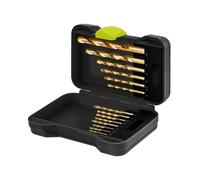 goobay Jeu de forets à bois Jeu de 15 forets dans un coffret robuste, jeu pour le montage de meubles, travaux de bricolage - pointe de centrage pour plus de précision, différents diamètres -77847