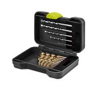 goobay Jeu de forets pour pierre Jeu de 15 forets dans un coffret robuste, jeu pour le montage de meubles et le perçage de chevilles à visser, pointe de centrage pour plus de précision - 77849