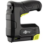 goobay Kit agrafeuse électrique 2en1 avec batterie 4 V - peut être équipé d'agrafes ou de clous - pour les travaux de tapisserie, de menuiserie ou de rénovation - câble de chargement inclus - 77819