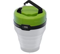 goobay Lampe de camping à LED / 1 watt / pliable 3 en 1 / flux lumineux 90lm / lampe à suspendre / lampe à Led / lampe de chevet pour le camping et les activités de plein air blanc, vert 58392