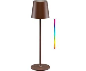 Goobay Lampe de table sur pied LED sans fil RVBB - Cuivre / 38 cm