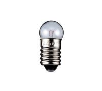 GOOBAY Lot de 5 Ampoules Torch Lamp Globular Culot E10 0.3 W 6 V (DC) 50 mA H24mm