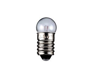 GOOBAY Lot de 5 Ampoules Torch Lamp Globular Culot E10 0.3 W 6 V (DC) 50 mA H24mm