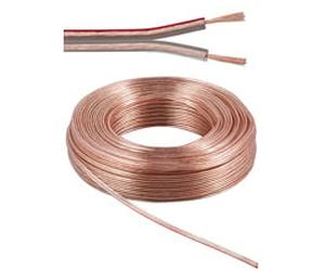 Goobay LSK 2x1.5 - 25m câble audio Transparent