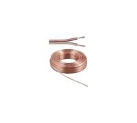 Goobay LSK 2x2.5 - 10m câble audio Transparent