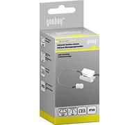 goobay Mini détecteur de mouvement infrarouge d'intérieur 96006 - Conception miniature pour une installation encastrée (UP) presque invisible - Portée de détection à 360° - Portée de 6 m - Blanc