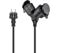 Goobay Modèle du produit : Câble Rallonge électrique double pour l'extérieur G