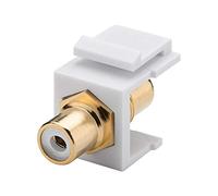 GOOBAY 79676 - Fiche / fiche RCA module Keystone, blanche