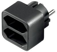 Goobay Multiprise 2 x euro socket Noir