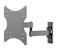 goobay 49714 Support Mural TV Orientable et Inclinable pour écrans 23-42 Pouces (58-107 cm) Accroche Television Mural Charge Max. 15 KG/Fixation Tele avec Bras pour Moniteur VESA 150x100 Noir