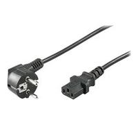 Goobay 68604 Câble d'alimentation coudé pour appareils froids tel que PC, Moniteur, Onduleur (fiche de sécurité selon IEC 320 C13) 1,5m Noir