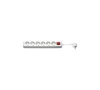 goobay NK Protektor 4-6 - Protection contre les surtensions - CA 250 V - 3500 Watt - connecteurs de sortie : 6 - 1.5 m cordon - blanc