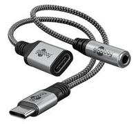 Goobay Nom : Câble USB-C vers USB-C + Jack 3.5 mm (M/F) G