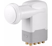 Goobay Octo 8 Voies Switch LNB; 0,1dB De Bruit Masse Connecteurs F Plaqués Or