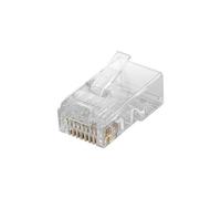 Goobay Pack de 10 Connecteurs RJ45 CAT 6 UTP Non Blindé pour Câble Rond