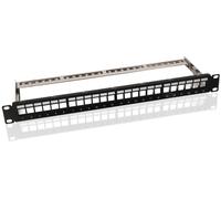 Goobay Panneau de brassage Keystone 95743, 19 pouces (48,3 cm), 24 ports, Noir