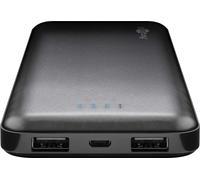 goobay Powerbank Slimline 10.000 mAh noir (boîte pliante de 1)