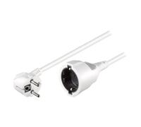 goobay Rallonge de câble d'alimentation CEE 7-7 (M) incliné pour CEE 7-4 (F) CA 250 V 10 A 10 m blanc