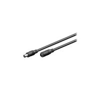 goobay - Rallonge de câble d'alimentation - DC jack de 5,5 x 2,1 mm (M) pour DC jack de 5,5 x 2,1 mm (F) - 3 m - moulé