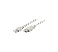 goobay - Rallonge de câble USB - USB (F) pour USB (M) - 1.8 m - gris