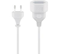 Goobay Rallonge Euro, 2 m, blanc, 2 m - Prise européenne (type C, CEE 7/16) > prise européenne (type C, CEE 7/16)