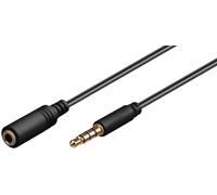 Goobay Rallonge jack 3.5 mm Noir - 4 points - 5m