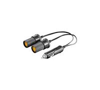 goobay - Répartiteur d'alimentation - automobile cigarette lighter (M) pour automobile cigarette lighter (F) - 20 cm