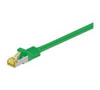 Goobay 91595 RJ45 Câble de Liaison, S/FTP (PiMF), avec CAT 7 Câble en Vrac, Vert, 1.5m Longueur