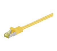 Goobay RJ-45 CAT7 1m câble de réseau Jaune S/FTP (S-STP)