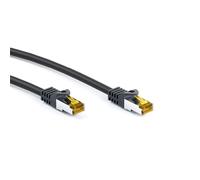 goobay RJ-45 CAT7 1m câble de réseau Noir S/FTP (S-STP)