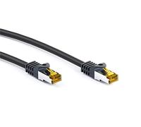 goobay RJ-45 CAT7 25m câble de réseau Noir S/FTP (S-STP)