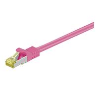 goobay RJ-45 CAT7 3m câble de réseau Magenta S/FTP (S-STP)