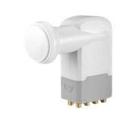 Goobay SAT Universal Octo 0.1dB convertisseur abaisseur de fréquence Low Noise Block (LNB) 10,6 - 12,75 GHz Blanc