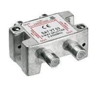 goobay SAT VT 03 - Répartiteur d'antenne satellite - connecteur F femelle pour connecteur F femelle