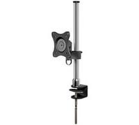 Goobay ScreenFlex - Kit de montage (plaque d'interface, fixation par pince pour bureau, poteau, montage sur perche) - pour Écran LCD - noir, chrome - Taille d'écran : 13"-27" G