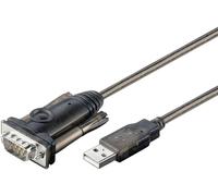 Goobay série Câble adaptateur [1x USB-A mâle - 1x SUB-D mâle 9 pôles] Goobay 95435 USBA auf D Sub RS232 Stecker 9 pol USB seriell RS232 Konverter 1,5m 1.5 m