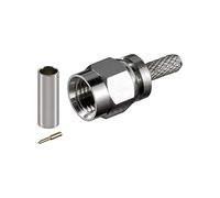 Goobay SMA SG RG 174 connecteur de fils BNC M Acier inoxydable - Connecteurs de fils (BNC M, Acier inoxydable, 1 pièce(s))