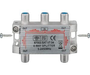 Goobay Splitter 4 directions TV/Sat II
