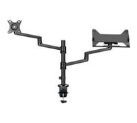 goobay Support de moniteur Deluxe avec bras pour ordinateur portable