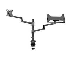 goobay Support de moniteur Deluxe avec bras pour ordinateur portable