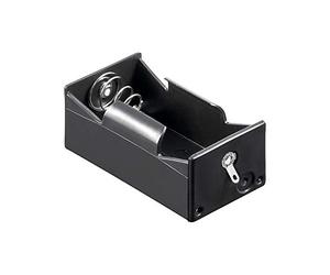 GOOBAY Support Pile 1x D (Mono) avec Connecteur U Noir