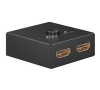 goobay 58485 Commutateur HDMI 2 en 1 Out / 4K à 30Hz (2160p) Distributeur HDMI/Boîtier de Commutation HDMI 1.4 pour PS4, PS5, Ordinateurs Portables ou moniteurs
